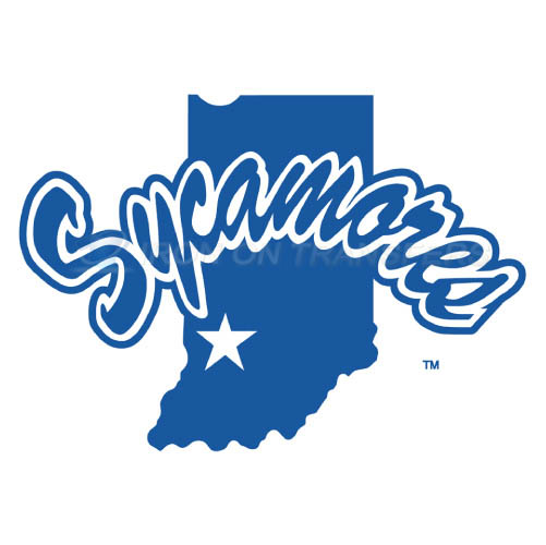 Indiana State Sycamores Logo T-shirts Iron On Transfers N4635 - Click Image to Close